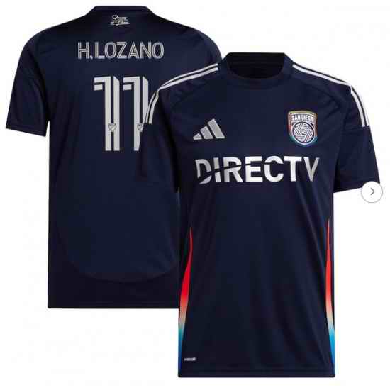 Mens San Diego FC Hirving Lozano adidas Navy 2025 State of Flow Replica Player Jersey